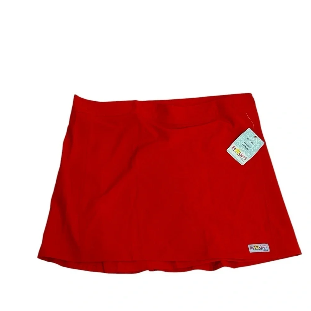 RipSkirt Hawaii Wrap Skirt Womens Large Poppy Red 17” Beachwear Mini Skirt NWT
